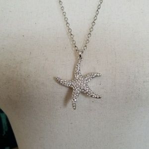 Silver Star Pendant w/ necklace